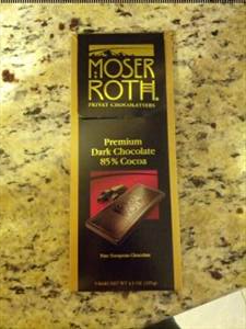 Moser Roth Premium Dark Chocolate 85% Cocoa