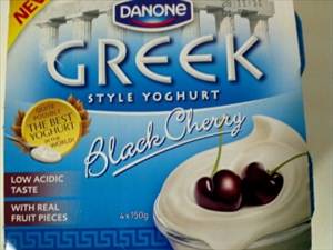 Danone Greek Style Yoghurt Black Cherry