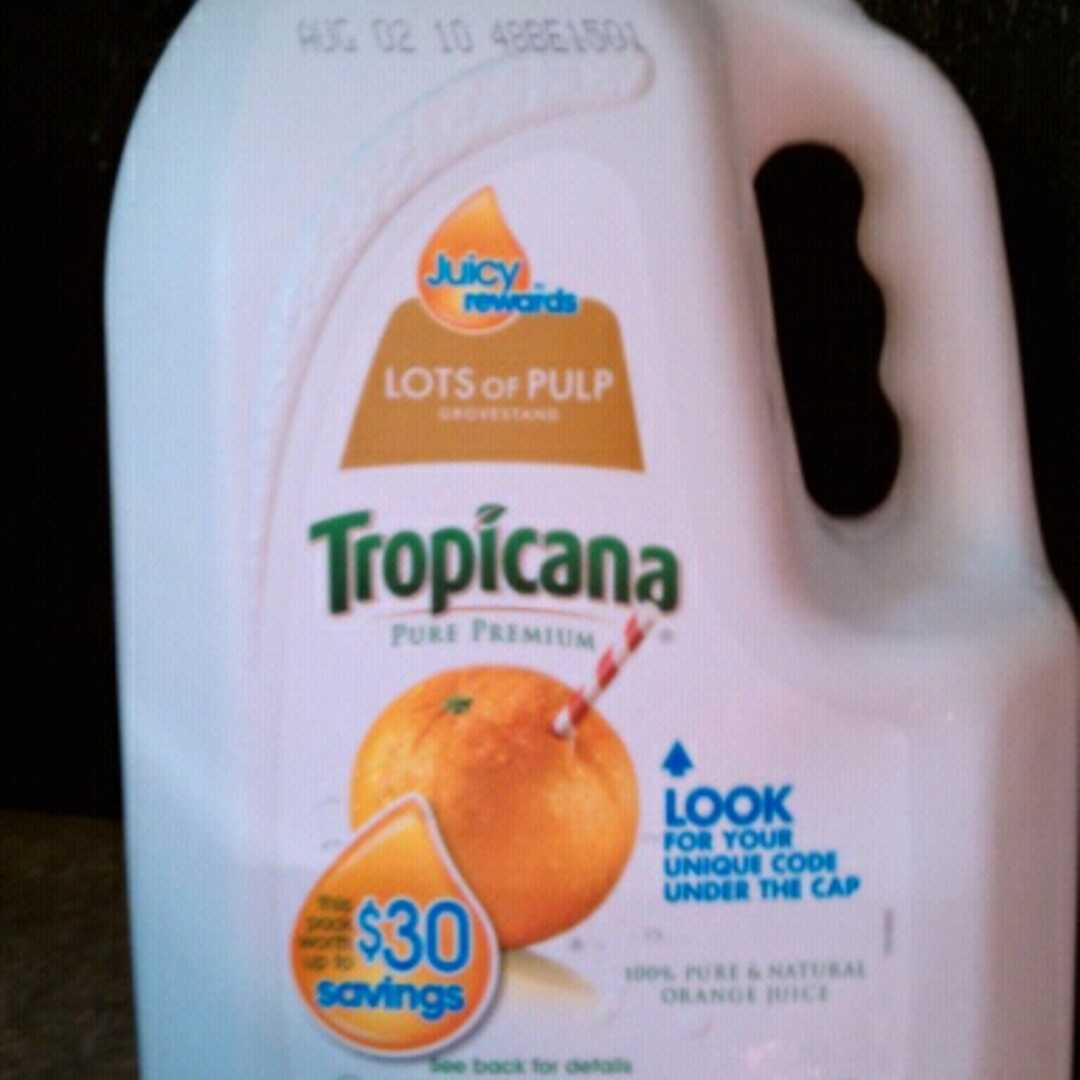 Tropicana Pure Premium Orange Grovestand Lots of Pulp Juice