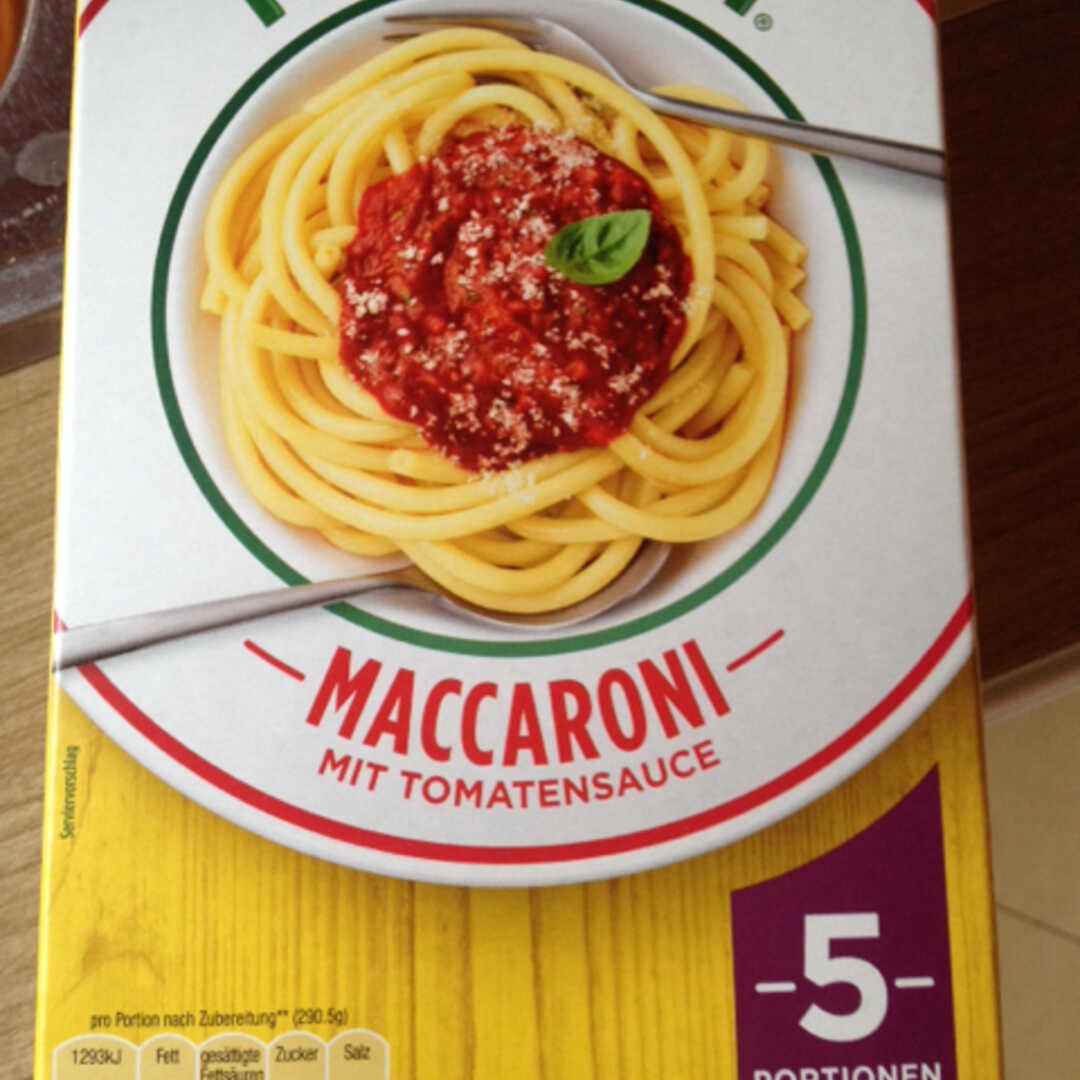 Mirácoli Maccaroni mit Tomatensauce
