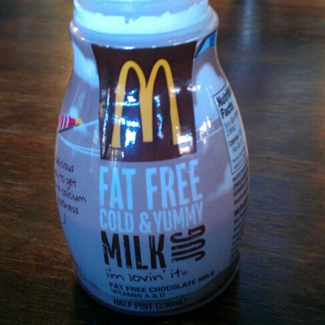 McDonald's Fat Free Chocolate Milk Jug
