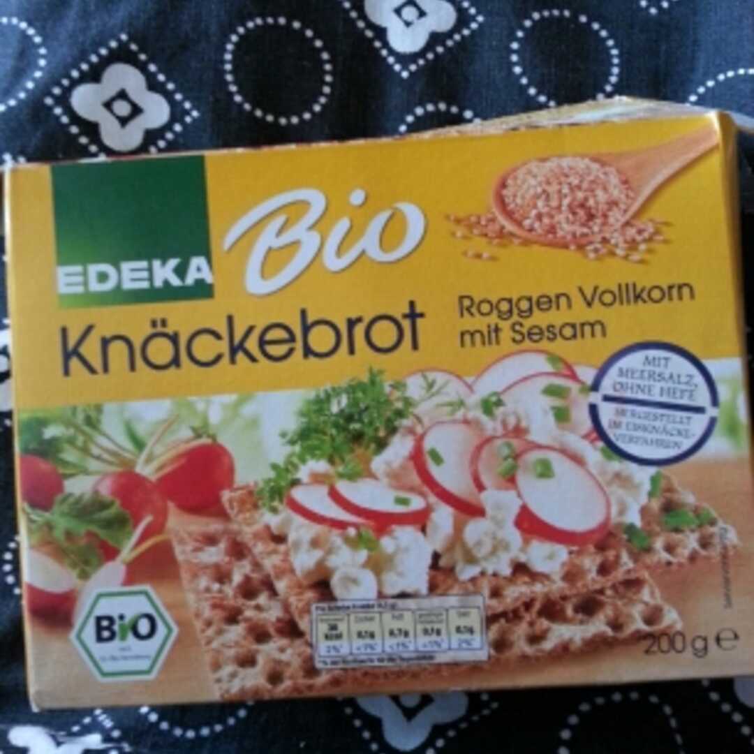 Edeka Bio Knäckebrot Roggen Vollkorn mit Sesam