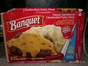 Banquet Cheesy Smothered Meat Patty Meal