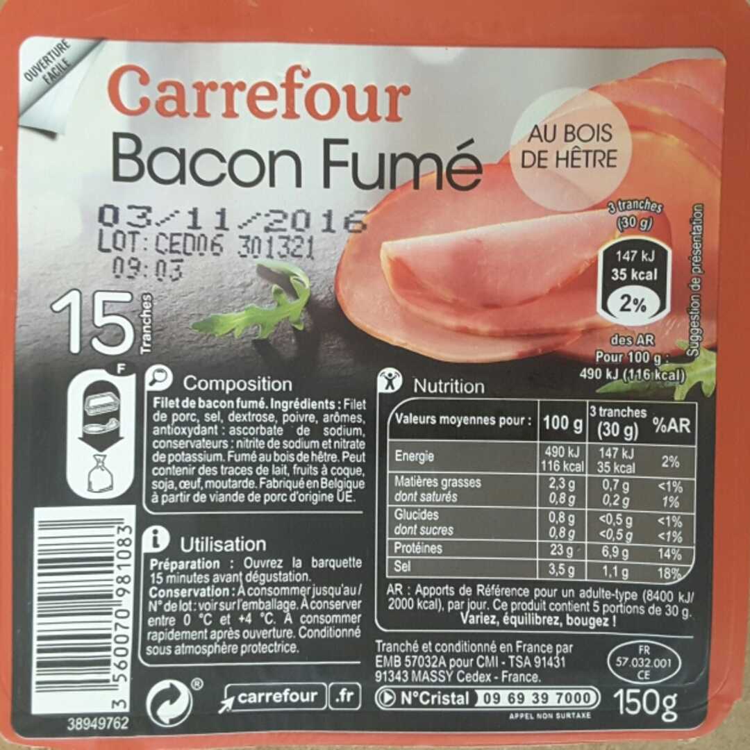 Carrefour Bacon Fumé au Bois de Hêtre