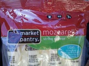 Market Pantry Light Mozzarella String Cheese