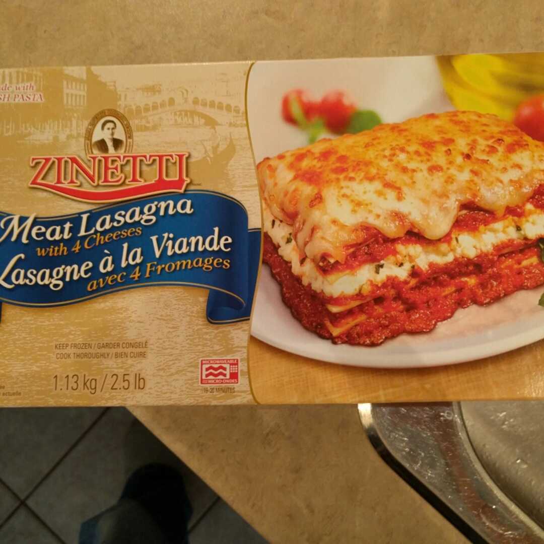 Zinetti Meat Lasagna with 4 Cheeses