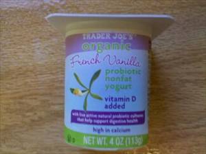 Stonyfield Farm Organic Probiotic Fat Free French Vanilla Yogurt