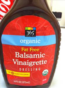 365 Organic Fat Free Balsamic Vinaigrette
