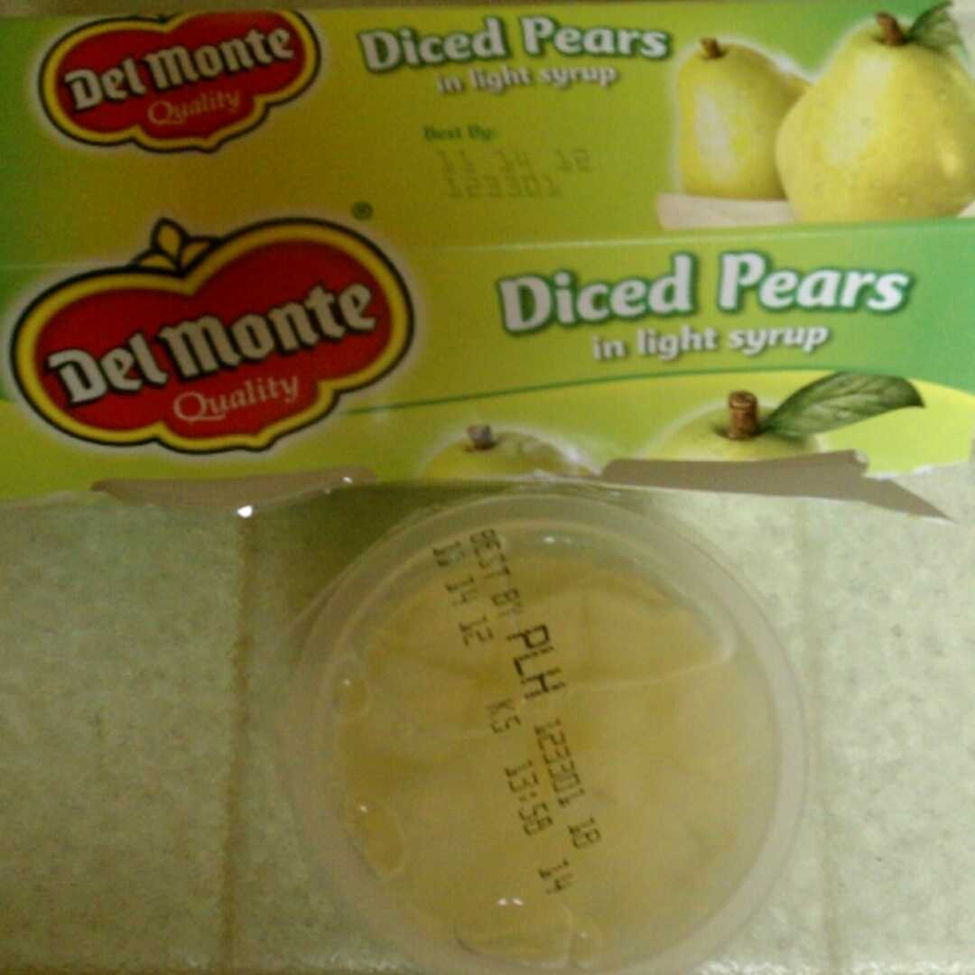 Del Monte Diced Lite Pears in Extra Light Syrup