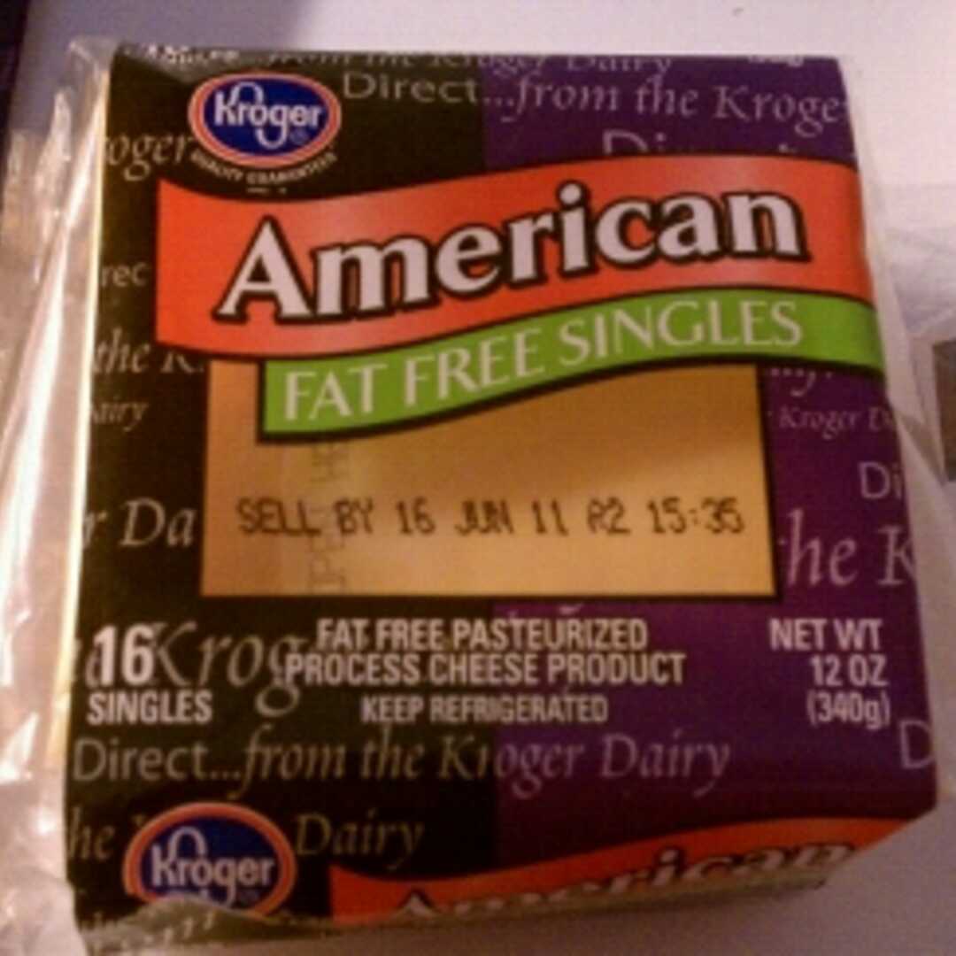 Kroger Fat Free American Cheese Singles