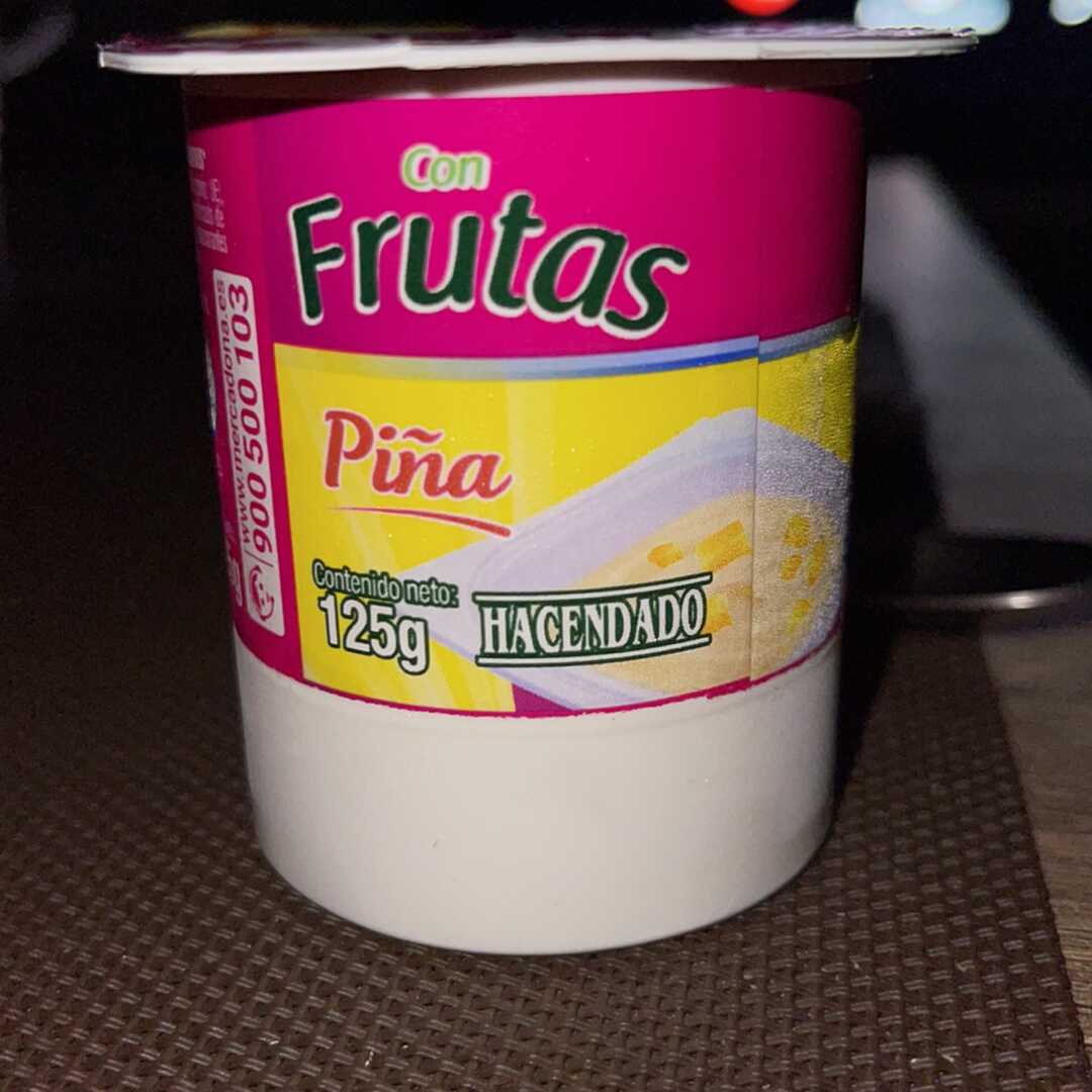 Hacendado Yogur 0% con Fruta Piña