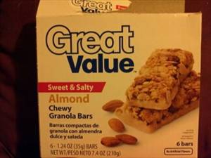 Great Value Chewy Granola Bars - Almond Sweet & Salty