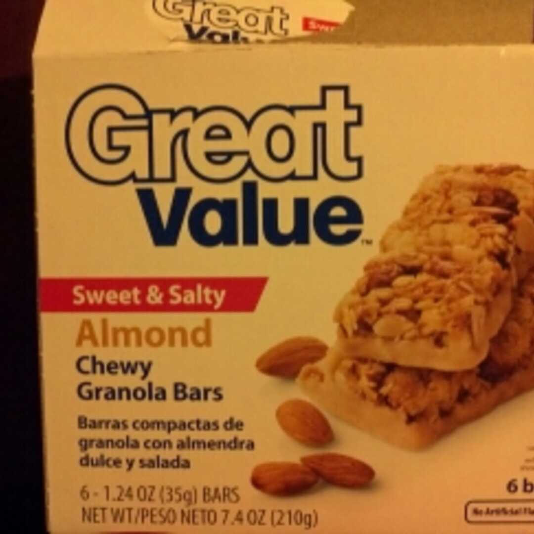 Great Value Chewy Granola Bars - Almond Sweet & Salty