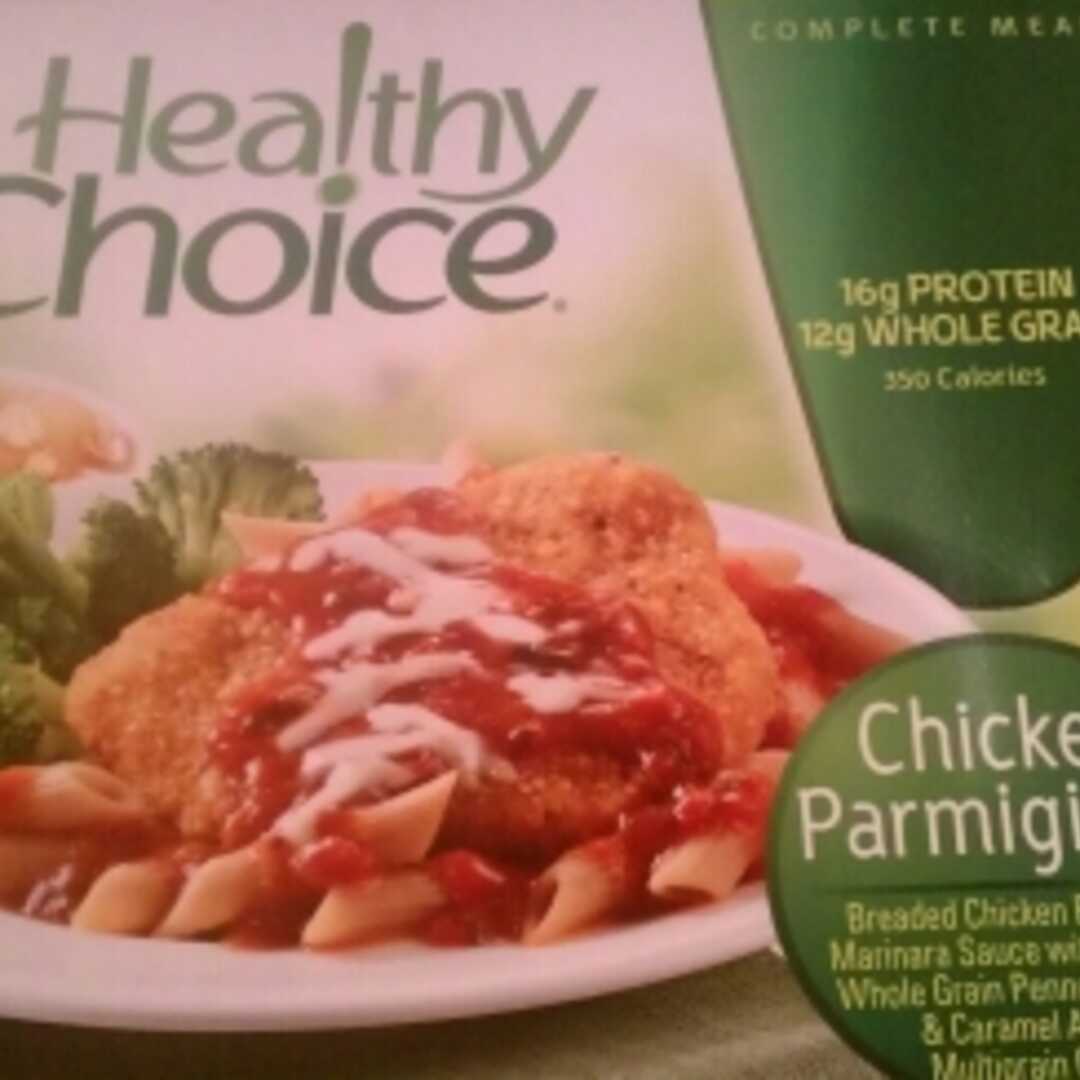 Healthy Choice Chicken Parmigiana, Fetuccini Pasta, Broccoli, & Caramel Apple Crisp