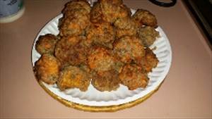 Sausage Balls (Made with Biscuit Mix and Cheese)