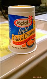 Yoplait Light Think & Creamy Peaches 'n Cream Yogurt