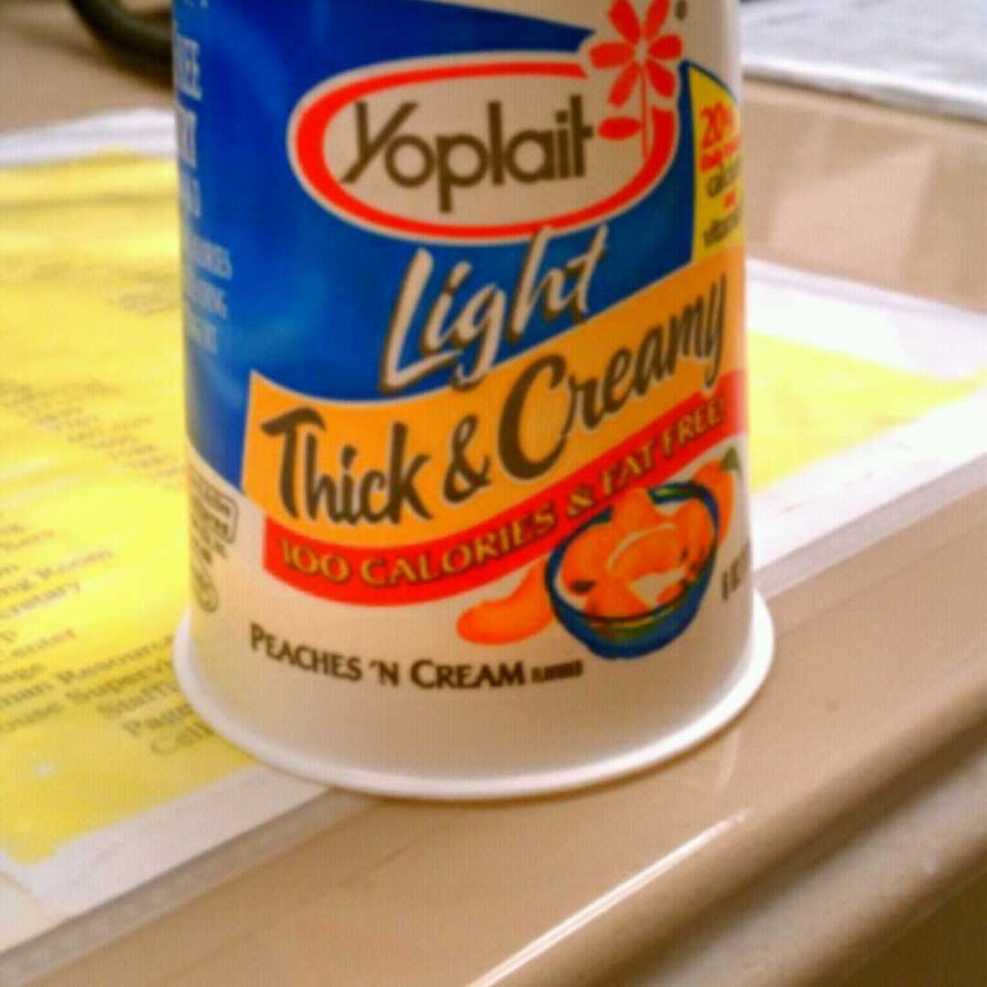 Yoplait Light Think & Creamy Peaches 'n Cream Yogurt