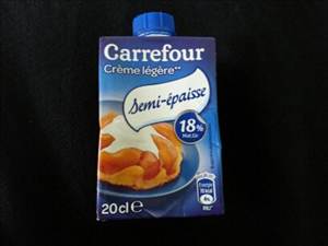 Carrefour Crème Légère Semi-Épaisse 18%