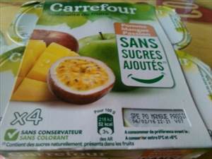 Carrefour Compote Pomme Mangue Passion