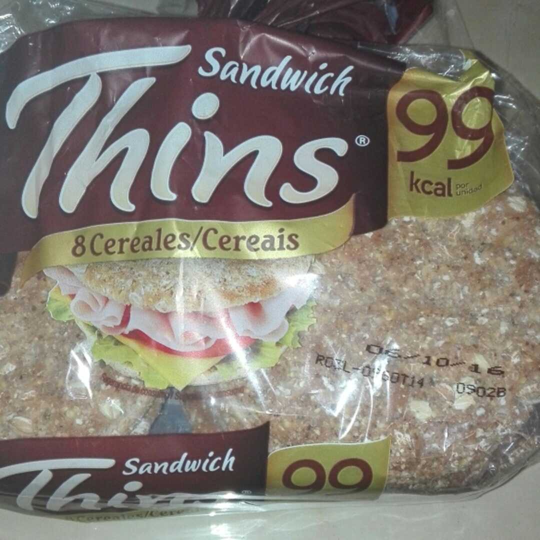 Silueta Sándwich Thins 8 Cereales