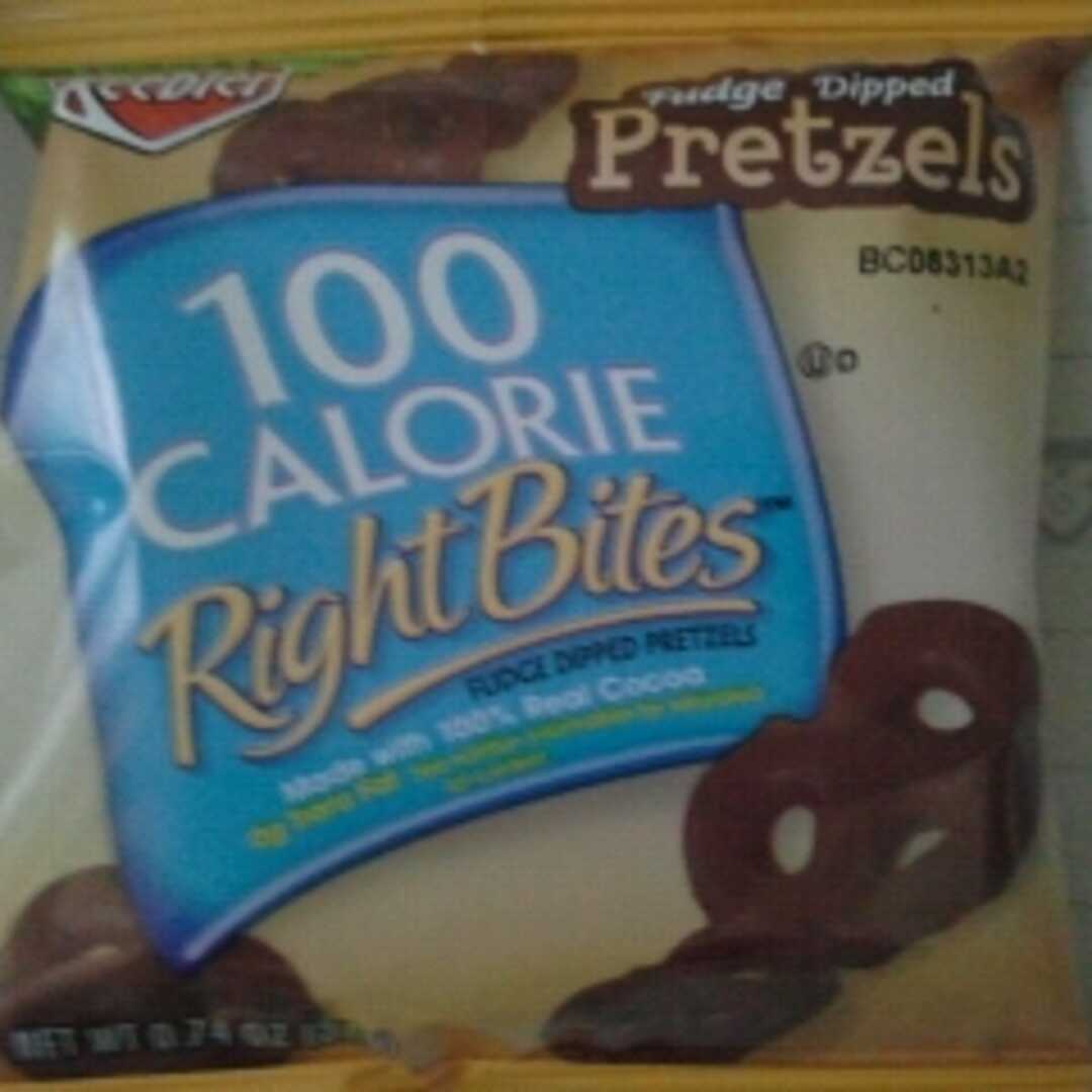 Keebler 100 Calorie Right Bites Fudge Shoppe Fudge Dipped Pretzels
