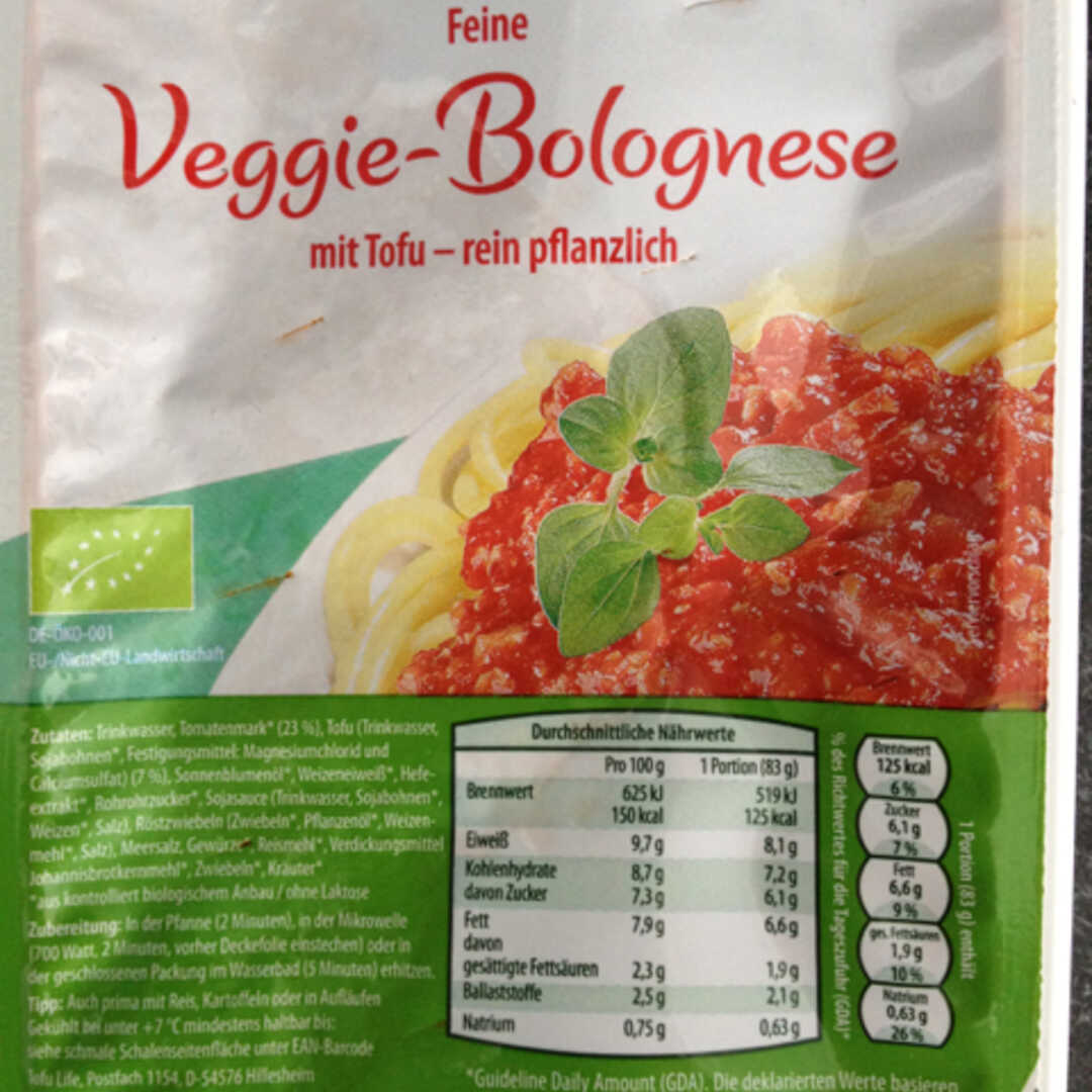 Aldi Bio Veggie-Bolognese