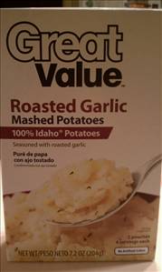 Great Value Roasted Garlic Mashed Potatoes