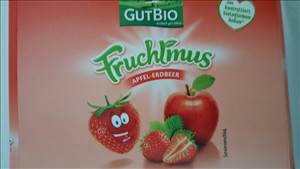GutBio Fruchtmus - Apfel-Erdbeer
