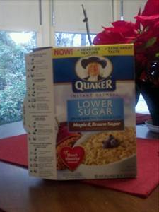 Quaker Instant Oatmeal - Lower Sugar Maple & Brown Sugar