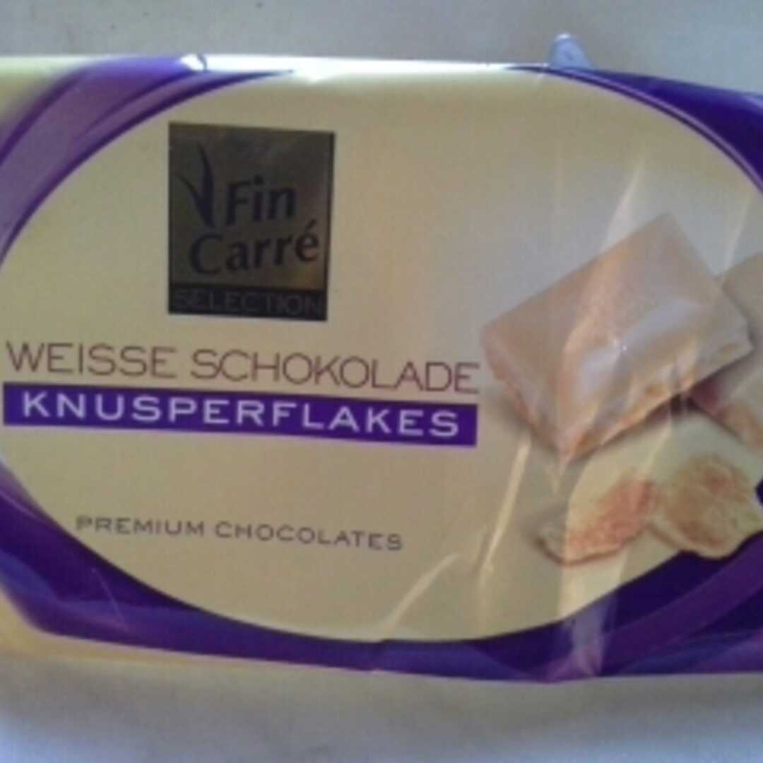 Fin Carré Weiße Schokolade Knusperflakes