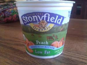 Stonyfield Farm Organic Lowfat Just Peachy Yogurt