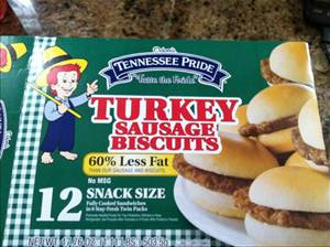 Odom's Tennessee Pride Turkey Sausage Biscuits