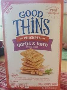 Good Thins Chickpea Garlic & Herb