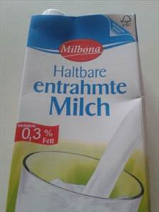 Milbona Haltbare Entrahmte Milch