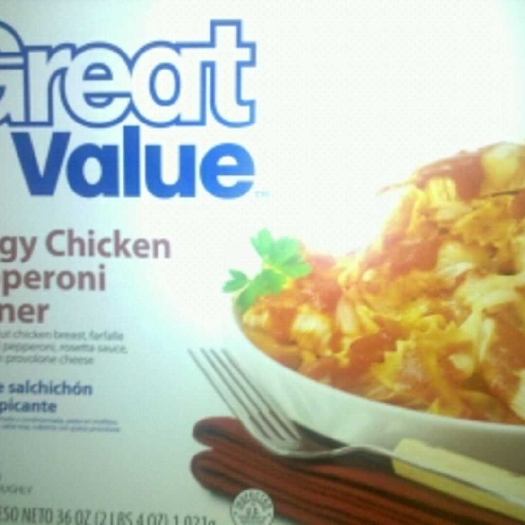 Great Value Tangy Chicken Pepperoni Dinner