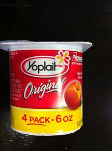 Yoplait Light Fat Free Yogurt - Harvest Peach
