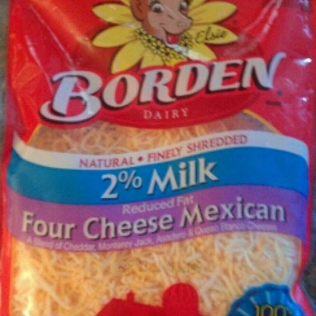 Borden Reduced Fat Four Cheese Mexican Cheese
