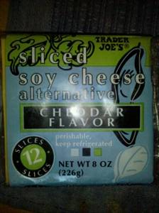 Trader Joe's Sliced Soy Cheese - Cheddar Flavor