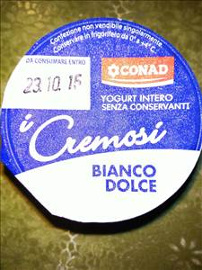 Conad Yogurt Intero Bianco Biologico