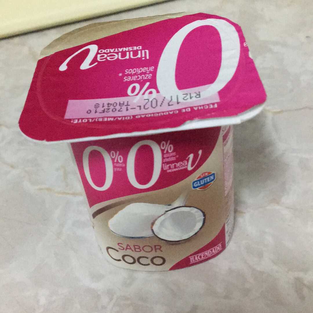 Hacendado Yogur 0% 0% Sabor Coco