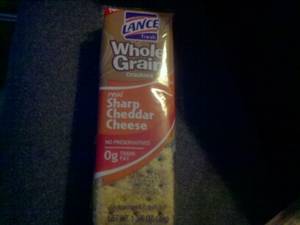Lance Whole Grain Crackers with Sharp Cheddar Cheese