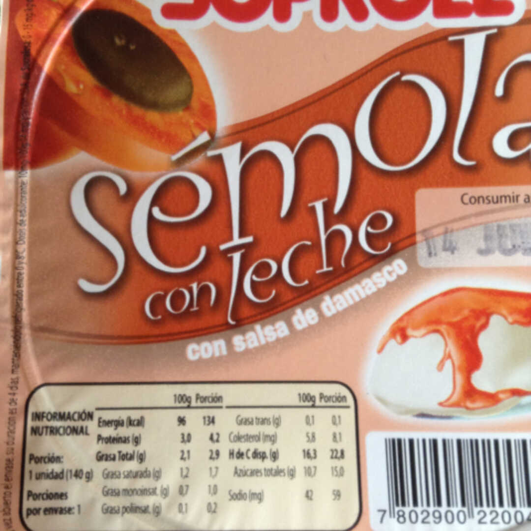 Soprole Semola con Leche (con Salsa de Caramelo)