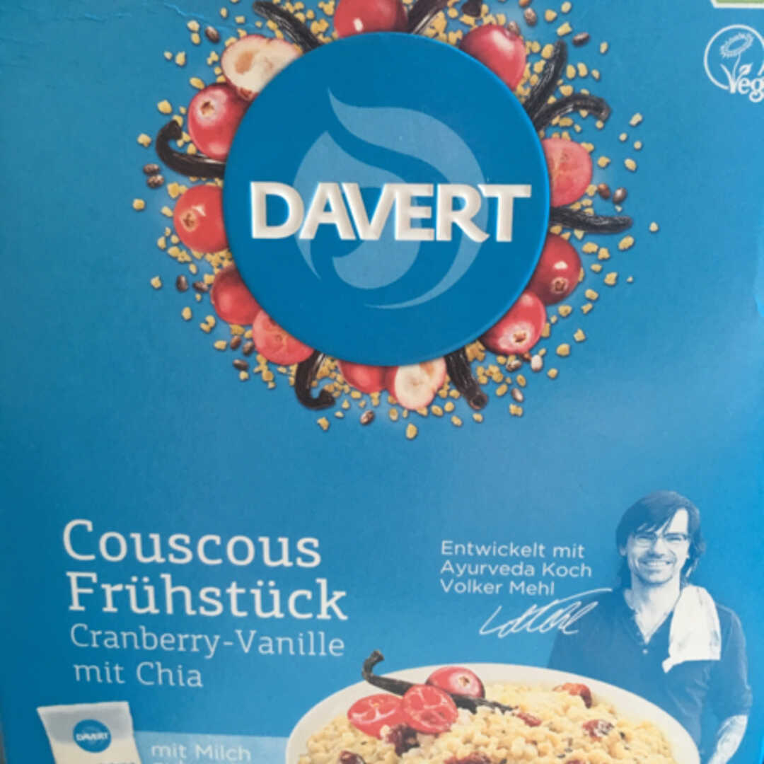 Davert Couscous Frühstück Cranberry-Vanille mit Chia