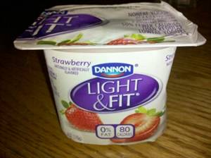 Dannon Light & Fit Yogurt - Strawberry