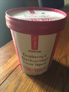 Waitrose Raspberry & Blackcurrant Frozen Yogurt