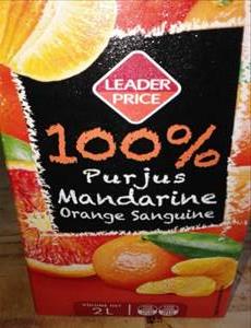 Leader Price Pur Jus Mandarine Orange Sanguine