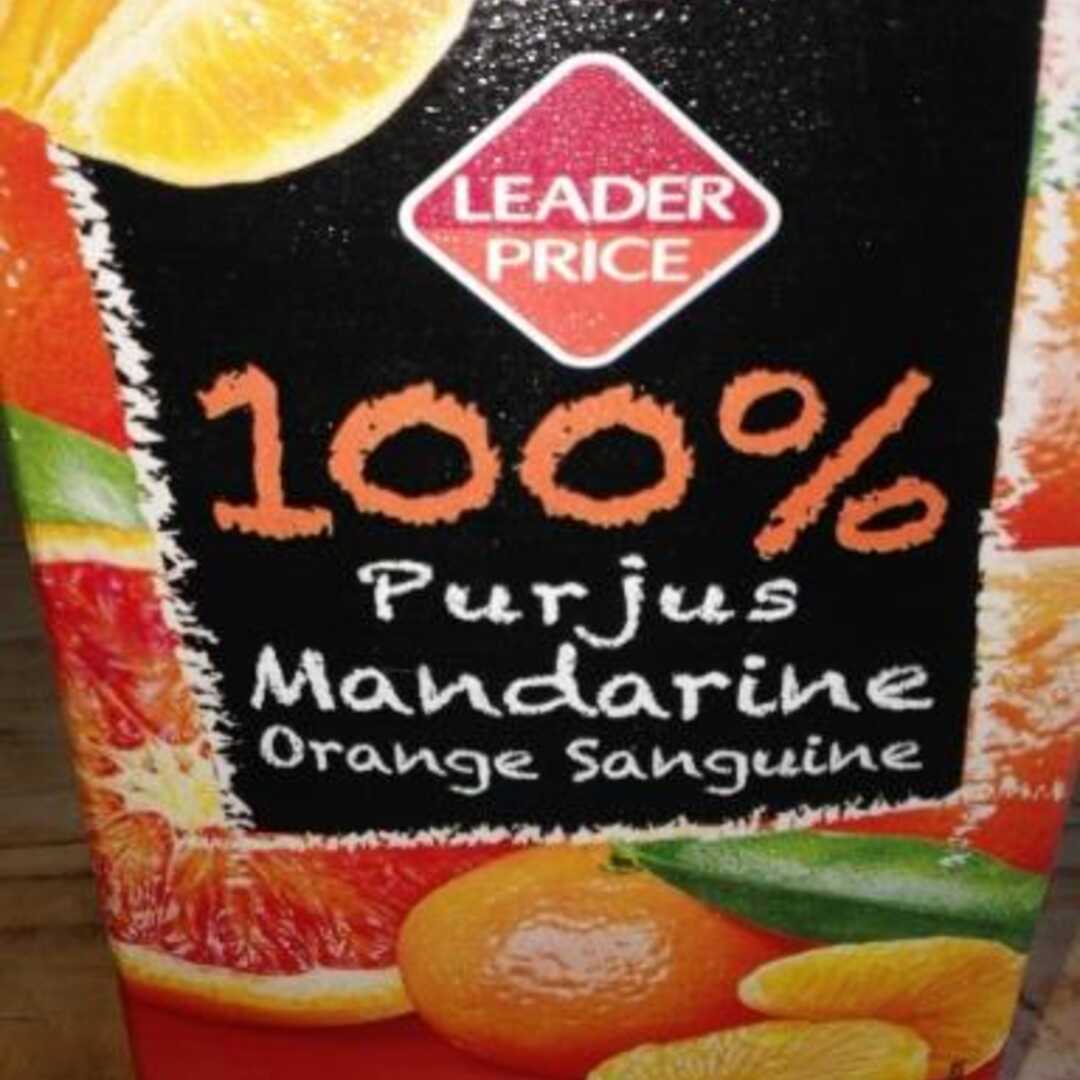 Leader Price Pur Jus Mandarine Orange Sanguine