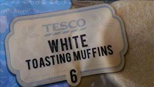 Tesco White English Muffin