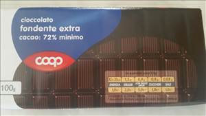 Coop Cioccolato Fondente Extra 72%