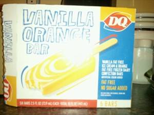 Dairy Queen Vanilla Orange Bar